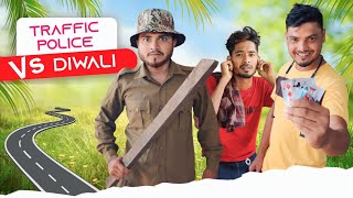 Traffic Police VS Diwali  New Funny Video  Nikhil  Azidur  Golpor Adda [upl. by Otero]