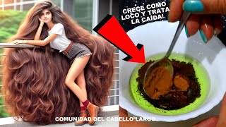 SI NOTAS QUE NO TE CRECE EL CABELLO APLICA ESTO CRECE COMO LOCO Y DETIENE LA CAÍDA😱 [upl. by Herries]