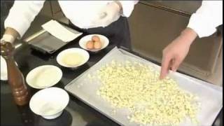 Gnocchi di patate croccanti con fonduta di parmigiano  Lespresso food wineflv [upl. by Pippy]