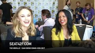 Halston Sage Penny Johnson Jerald THE ORVILLE Interview Comic Con HD [upl. by Maryanne623]