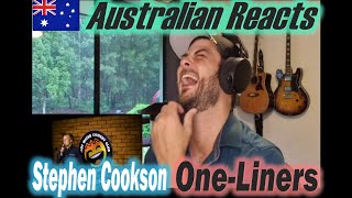 Stephen Cooksons Best OneLiners Australian Reacts [upl. by Edijabab]