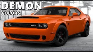 Dodge Challenger Demon  All Colors [upl. by Sylvan]