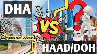 Which one is better DHA Exam Vs HAADDOH Exam Prometric Exam [upl. by Azirb83]