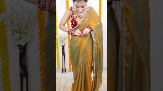 Perfect open pallu saree draping styleday36365drapingsaree sareedrapings saree [upl. by Ahseyd957]