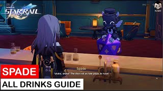 All Drinks Guide SPADE  Vignettes in a Cup Event Guide  Honkai Star Rail [upl. by Silvia737]