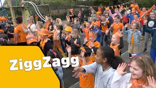 Kinderen voor Kinderen – ZiggZagg LIVE dansvideo De Lettertuin Koningsspelen 2023 [upl. by Cormac32]