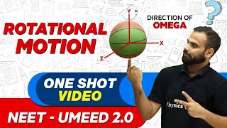 ROTATIONAL MOTION in 1 Shot  All Concepts Tricks amp PYQs  NEET Crash Course  UMEED 20 [upl. by Yrelbmik]