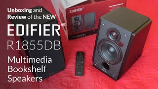 NEW EDIFIER® R1855DB Multimedia Bookshelf Speakers  Unboxing and Review [upl. by Aivon]