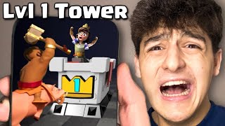 I Beat Clash Royale Without Upgrading The Towers [upl. by Treve]