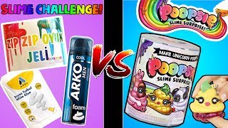 Poopsie Slime Surprise Unicorn Slime Challenge DIY Sürpriz Slimeını Kendin Yap Bidünya Oyuncak [upl. by Anitsirhk]