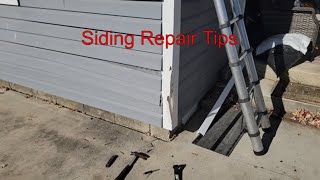 Vinyl siding repair  tool tips Make the job easy [upl. by Birk]