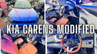 Carens 6 Seater Modification First time in India ✅ Carens 6seater Seat Cover ✅ Carens modified [upl. by Emmons]