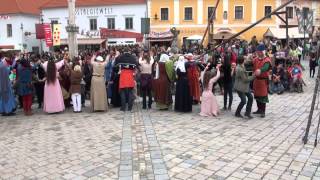 Tanzgruppe von Eulenspiel amp Spielleute von Tanzebom in Eggenburg Publikumstanz [upl. by Hope]