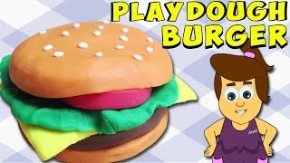 How to Make Playdough Burger [upl. by Imefulo]