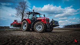 Massey Ferguson S7718 und 6615  Grubbern und Gülle ausbringen 4K masseyferguson agriculture [upl. by Silin]