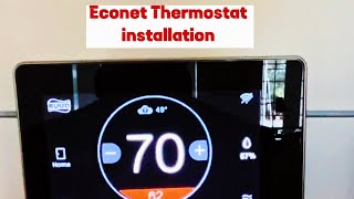 ECONET Thermostat Wiring and Installation Step By Step [upl. by Ahsini328]