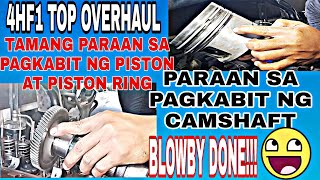 4HF1 TOP OVERHAUL PART 12PAANO IKABIT NG TAMA ANG PISTON AT PISTON RINGTIPS AND TUTORIAL [upl. by Og]