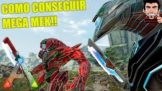 GUIA EXTINCTION ROBOT MEK Y MEGA MEK COMO CONSEGUIRLOS Y ARMAS EQUIPADAS ARK SURVIVAL ESPAÑOL [upl. by Musser688]