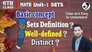 Set Definition Distinct and Welldefined  Urdu and Hindi  6th Class  INTRODUCTION TO SETS PPSC [upl. by Lupe899]