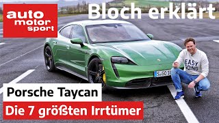 0100 Verbrauch amp Nordschleife Die 7 größten Irrtümer zum Porsche Taycan  Bloch erklärt 90  ams [upl. by Eiznik]