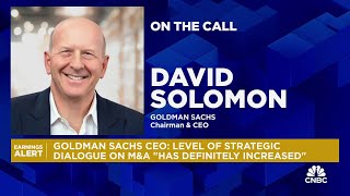 Goldman Sachs CEO David Solomon Capital markets activity has materially improved [upl. by Trefler]