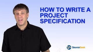 How To Write A Project Specification [upl. by Chemash]