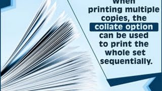 Meaning of Collate in Terms of Printing [upl. by Lehmann]