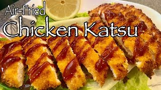 CHICKEN KATSU FAST amp EASY AIR FRIED IN THE NINJA FOODI GRILL [upl. by Lawley]