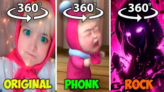 360° VR Masha Original vs Masha Phonk vs Rock [upl. by Mandler]