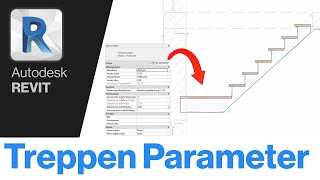 Treppen Parameter in Autodesk Revit  Teil 11 der TutorialSerie für RevitNutzer [upl. by Mehetabel]