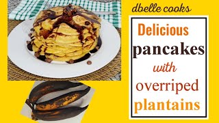 Plantain Pancakes  You Will Never Throw Away Soft Overripe Plantains Again💯 veganfood pancake [upl. by Broucek]