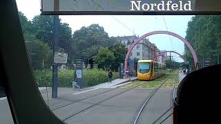 Tramway de la ligne 2 Mulhouse Nouveau Bassin – Coteaux [upl. by Wiedmann]