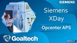 Webinar Siemens XDay Opcenter APS [upl. by Hannis]