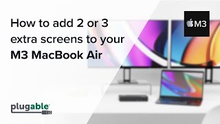 How to add 2 or 3 extra screens to your M3 MacBook Air [upl. by Ariamat578]