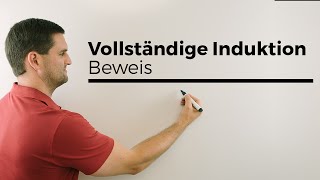 Beweis durch vollständige Induktion Prinzip der vollst Induk mit Beispiel  Mathe by Daniel Jung [upl. by Nolyak]