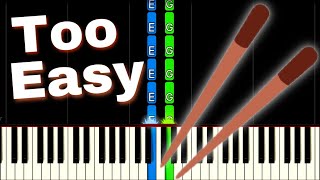 Chopsticks  EASY Piano Tutorial Shorts [upl. by Richman]