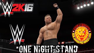 WWE 2K16 HIGHLIGHTS WWE vs NJPW VI One Night Stand [upl. by Custer]