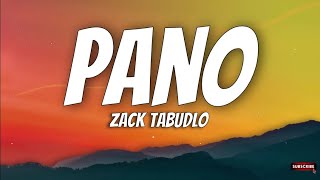 Zack Tabudlo  Pano Lyrics quotpano naman akoquotMusic Vibes [upl. by Naujahs]