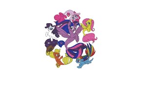 Seaponies MLP My little pony Coloring book for children Colorama [upl. by Luben819]