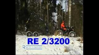 ATV Quad mit Rückewagen und Fällgreifer [upl. by Mastrianni]