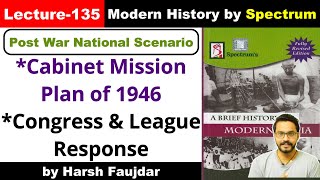 H135 Cabinet Mission 1946  Members Plan Congress amp League Response Spectrum Modern History UPSC [upl. by Ynnaej629]