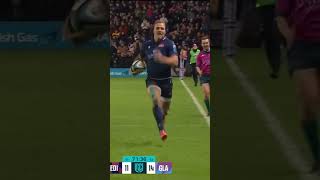 Duhan van der Merwe does it again for edinburghrugby again GlasgowWarriorsTV urc [upl. by Quar]