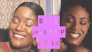 90s Inspired Makeup Look  WOC Friendly [upl. by Trip]