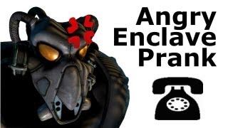 Angry Enclave Soldier Calls Businesses  Fallout 2 Prank Call [upl. by Colfin]