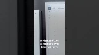 reMarkable 2 vs reMarkable PRO  New Contrast Filter in PDF files [upl. by Adnarb]