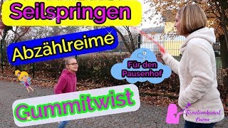 Gummitwist  Abzählreime  Seilspringen  Pausenhofspiele [upl. by Nathanoj]