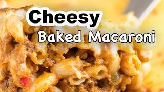 Cheesy Baked Macaroni Recipe  How to Cook Baked Mac and Cheese  Panlasang Pinoy [upl. by Xel]