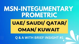 MSNINTEGUMENTARY Q n A Part1 dha nhra prometric [upl. by Gabey]