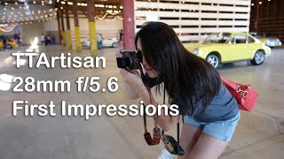 TTArtisan 28mm f56 First Impressions at Luftgekühlt 8 📷🏎💨 [upl. by Wallraff825]