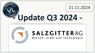 Salzgitter  Update Q3 2024 [upl. by Korrie]